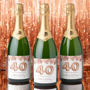 Rose Gold Balloons 40. Geburtstag Party