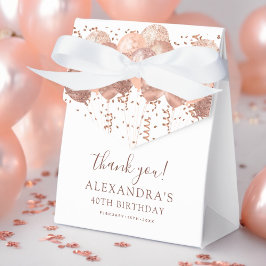 Rose Gold Balloons Vielen Dank 40. Geburtstag Part Geschenkschachtel