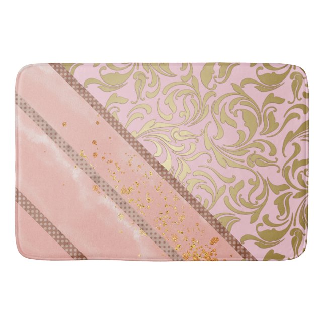 Rose Gold Bath Mat Badematte (Vorderseite)