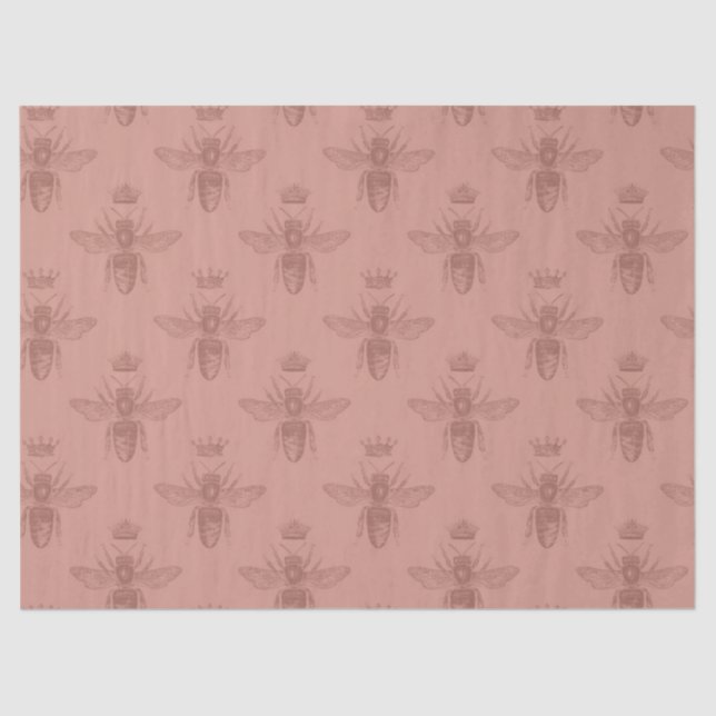 Rose Gold Bee Series Design 18 Seidenpapier (Vorderseite)