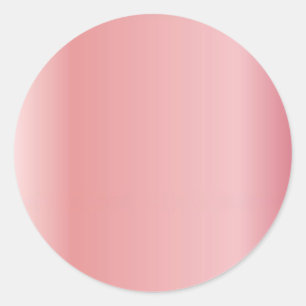 Rose Gold Benutzerdefinierter Text Hochladen von L Runder Aufkleber
