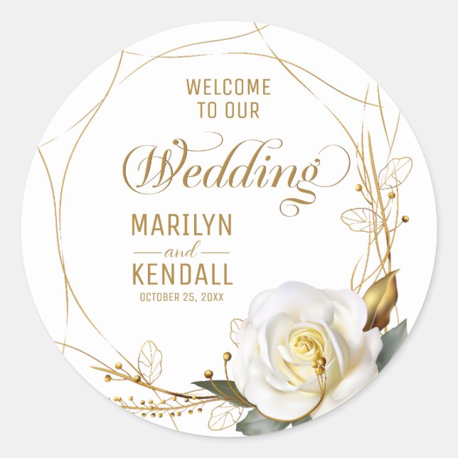 Rose Gold Bio Runder Aufkleber (Vorderseite)