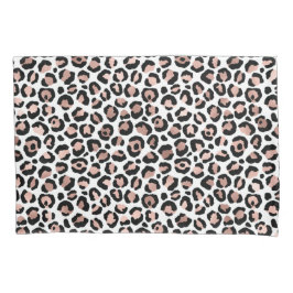 Rose Gold Black Leopard Printcheetah trendy Kissenbezug