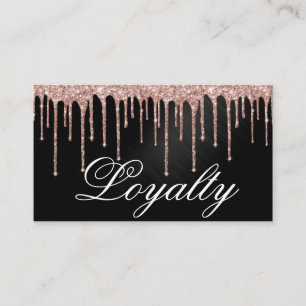 Rose Gold Black Metallic Glitzer Tropfen Treue
