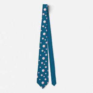 Rose Gold Black Polka Dot Circles Geometrisches Mu Krawatte