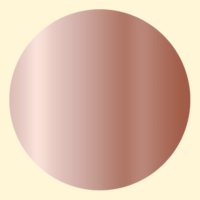 Rose Gold Blank Template, DIY Text Art Logo Runder Aufkleber (Von Creator hochgeladen)