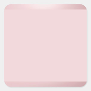 Rose Gold Blank Template hinzufügen Text Elegant Quadratischer Aufkleber