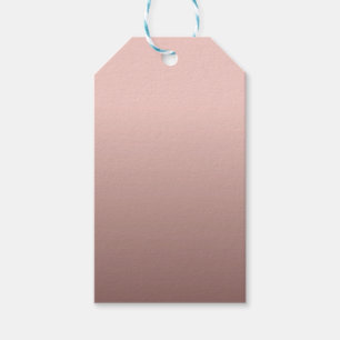 Rose Gold Blank Template Moderne Elegant Geschenkanhänger