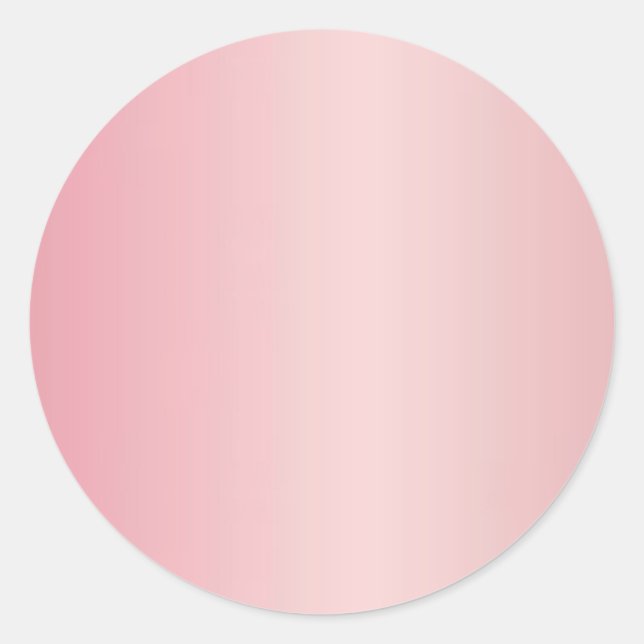 Rose Gold Blanke Fügen Sie Ihren Text Monogramm Na Runder Aufkleber (Vorderseite)