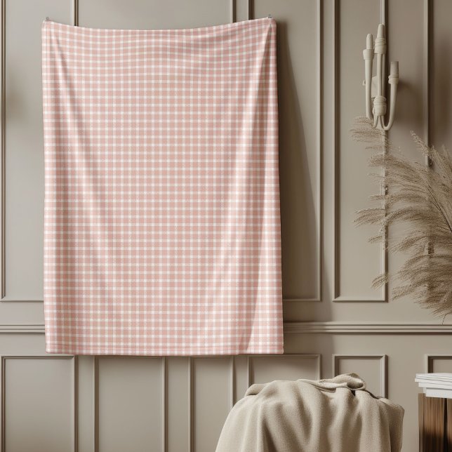 Rose Gold Blanket im klassischen Karierten Stil Fleecedecke (Rose Gold Blanket with Classic Plaid Style)