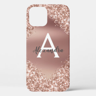 Rose Gold Bling Luxus Sparkle Glitzer Monogram Case-Mate iPhone Hülle