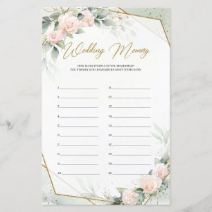 Rose Gold Blume Grün Gold Hochzeit Gedächtnis