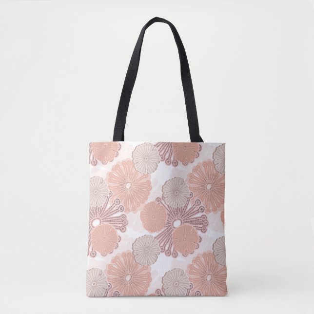 Rose Gold Blume Muster (Vorderseite)