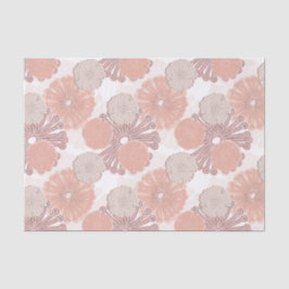 Rose Gold Blume Muster Seidenpapier