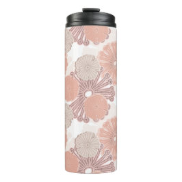 Rose Gold Blume Muster Thermosbecher