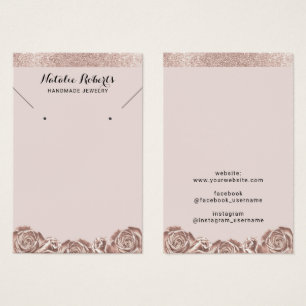 Rose Gold Blumenschmuck mit Necklace Display