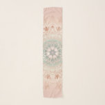 Rose Gold Blush Floral Mandala Schal<br><div class="desc">Rose Gold rot Blütenmandala Muster boho Muster boho schicke elegante ästhetische</div>