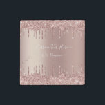 Rose Gold Blush Glitzer Benutzerdefiniertes Stone- Steinmagnet<br><div class="desc">Stone Magnet mit Rose Gold Blush Glitzer Sparkle Tropfen Custom Text Pink Modern - Hinzufügen Sie Ihren einzigartigen Text oder Entfernen Text - Make Your Special Magnete Gift - Vergrössern und verschieben oder entfernen und fügen Sie Text / Elemente mit Anpassungstool. Design von MIGNED. Bitte schauen Sie sich meine anderen...</div>
