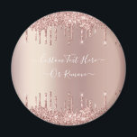 Rose Gold Blush Glitzer Sparkeln Tropfen Benutzerd Magnet<br><div class="desc">Rose Gold Blush Glitzer Sparkle Tropfen Custom Text Pink Modern - Fügen Sie Ihren einzigartigen Text oder Entfernen Text - Make Your Special Gift - Neu vergrössern und verschieben oder entfernen und fügen Sie Text / Elemente mit Anpassungstool. Design von MIGNED. Bitte schauen Sie sich meine anderen Projekte an. Sie...</div>
