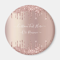 Rose Gold Blush Glitzer Sparkeln Tropfen Benutzerd