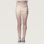 Rose Gold Blush Glitzer Sparkeln Tropfen - Text/ N Leggings<br><div class="desc">Rose Gold Blush Glitzer Sparkle Tropfen Custom Text Pink Girly Modern - Fügen Sie Ihren einzigartigen Text / Name oder entfernen Text - Make Your Special Gift - Neu formatieren und verschieben oder entfernen und fügen Sie Text / Elemente mit Anpassungstool. Design von MIGNED. Bitte schauen Sie sich meine anderen...</div>