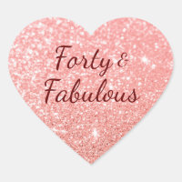 Rose Gold Blush Imitate Glitzer Bokeh 40 und fabel
