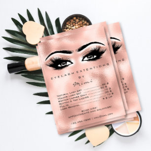 Rose Gold Blush Makeup Augen Lashes Preise blasen Poster