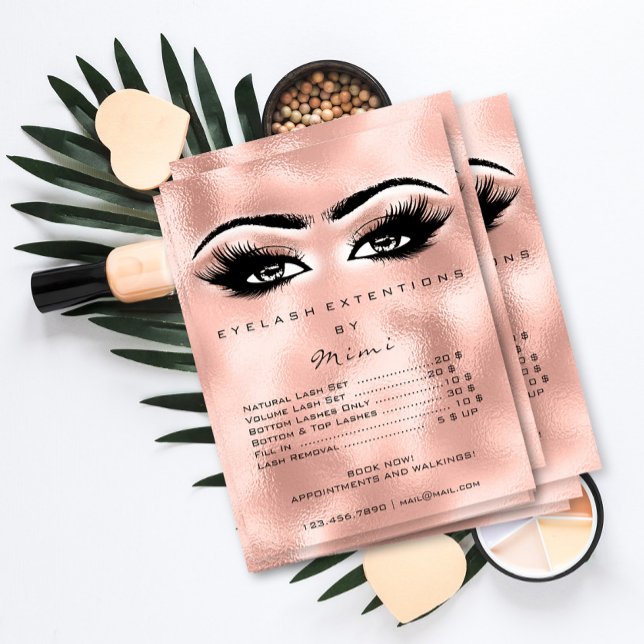 Rose Gold Blush Makeup Augen Lashes Preise blasen Poster (Von Creator hochgeladen)