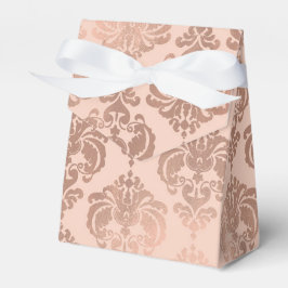 Rose Gold Blush Pink Modernes Glam Damask Geschenkschachtel