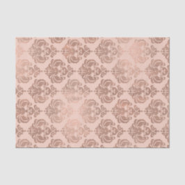 Rose Gold Blush Pink Modernes Glam Damask Seidenpapier