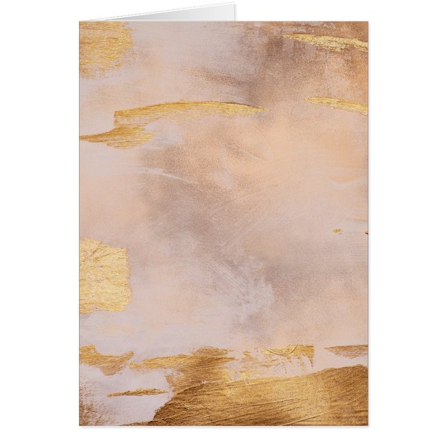 Rose Gold Blush und Gold Textur (Vorne)