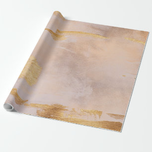 Rose Gold Blush und Gold Textur Geschenkpapier