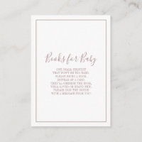 Rose Gold Books für Babyeinlage