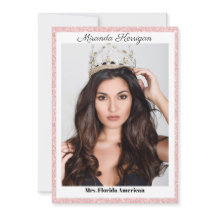 Rose Gold Border Page Autograph Card