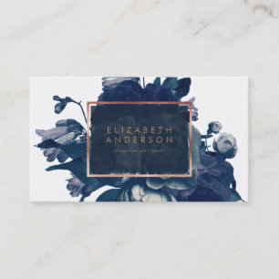 Rose Gold Bouquet Business Card Visitenkarte
