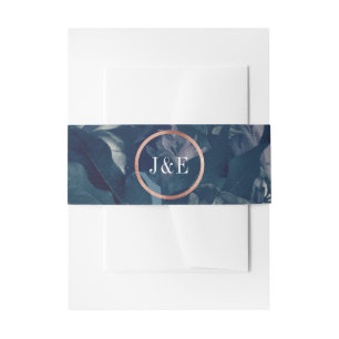 Rose Gold Bouquet Wedding Einladungsbanderole