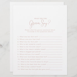 Rose Gold Brautparty Was hat die Groom Say