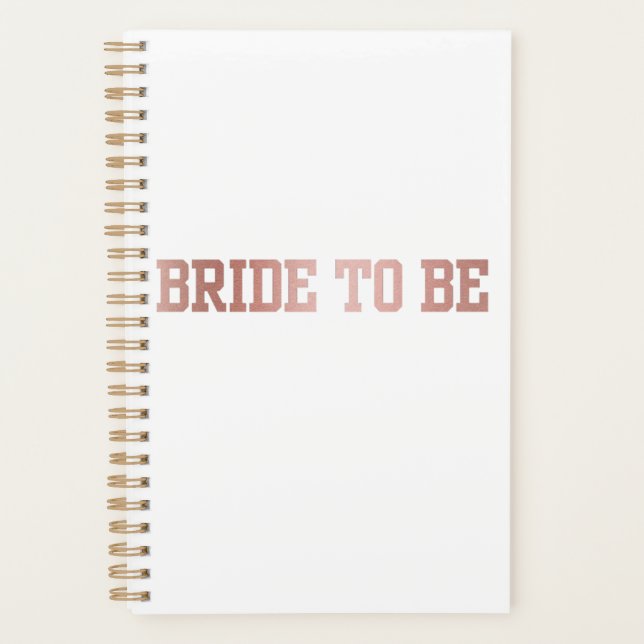 Rose Gold Bridge zu sein Planer (Vorderseite)