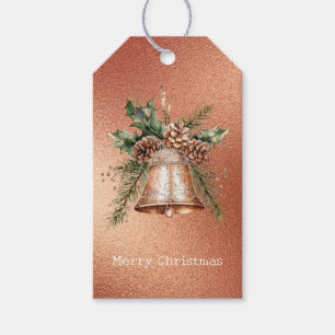Rose Gold Bronze Weihnachtsglocke Geschenkanhänger