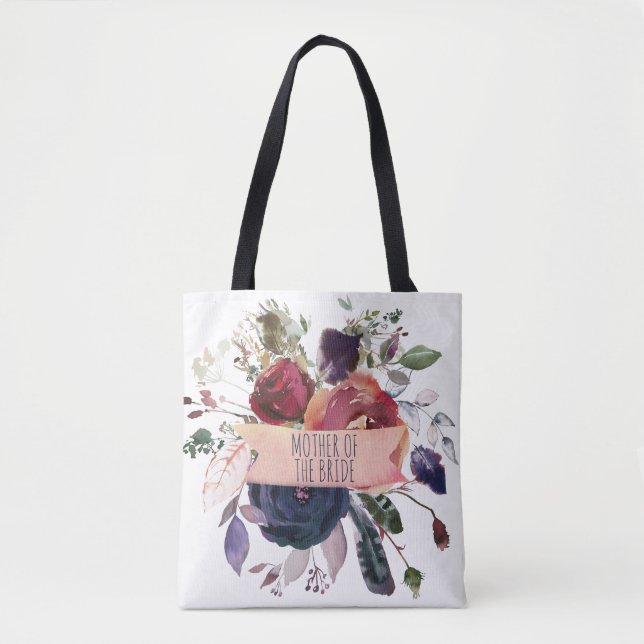 Rose Gold Burgund Seestadt Blumenmutter (Vorderseite)