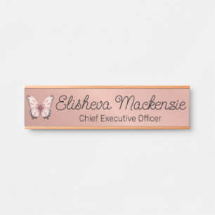 Rose Gold Bürotürschild Schilder Namensschild