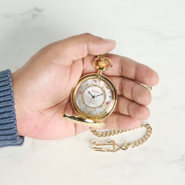 Rose Gold Butterfly Garden eWatch Armbanduhr (Hand)