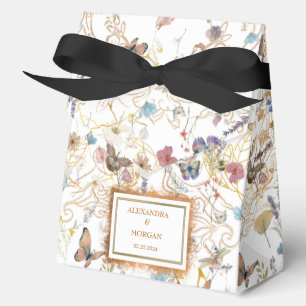 Rose Gold Butterfly Garden Wedding Gefallen Box Geschenkschachtel