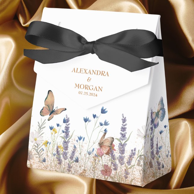 Rose Gold Butterfly Garden Wedding Gefallen Box Geschenkschachtel (Von Creator hochgeladen)