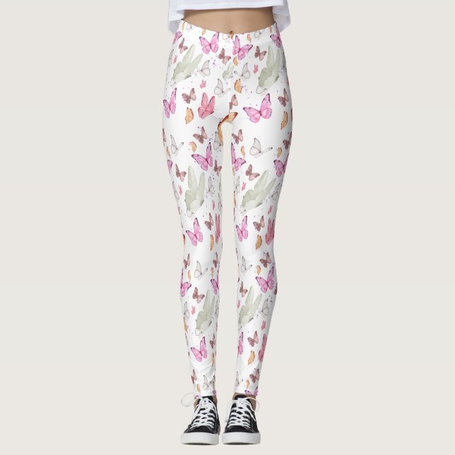 rose gold butterfly leggings (Vorderseite)
