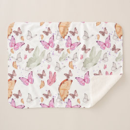 rose gold butterfly sherpadecke