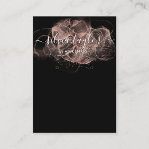 Rose Gold Calligrafy Art Ohrensichtkarte Visitenkarte