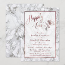 Rose Gold Calligraphie glücklich je nach Marmor