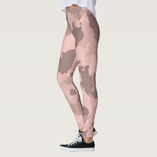 Rose Gold Camouflage Camouflage Muster Militär Leggings