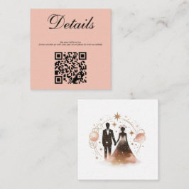 Rose Gold Celestial Wedding Begleitkarte